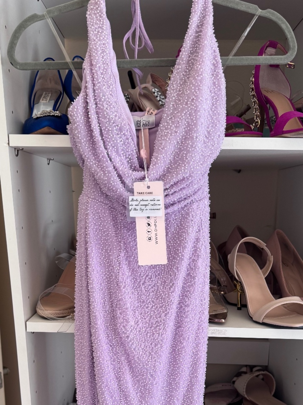 Brand new Oh Polly stunning beaded midi cocktail dress